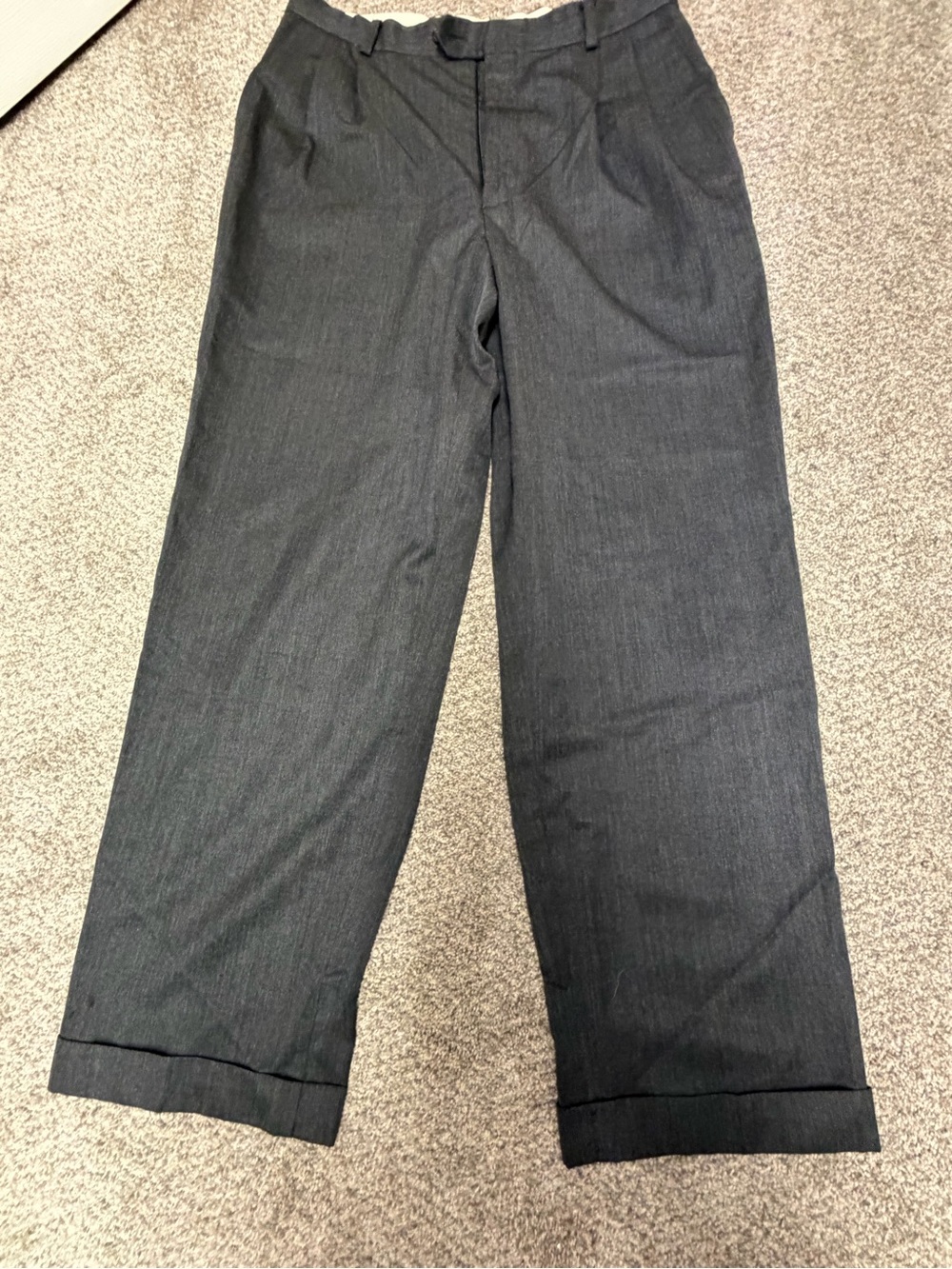 Joseph & Feiss Men's Dark Gray Straight-Leg Chinos